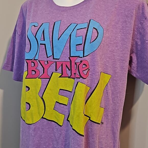 Saved By the Bell Purple Sleep Shirt - Picture 2 of 6